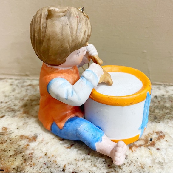 Drummer Boy Porcelain Vintage Christmas Tree Ornament - Picture 4 of 8